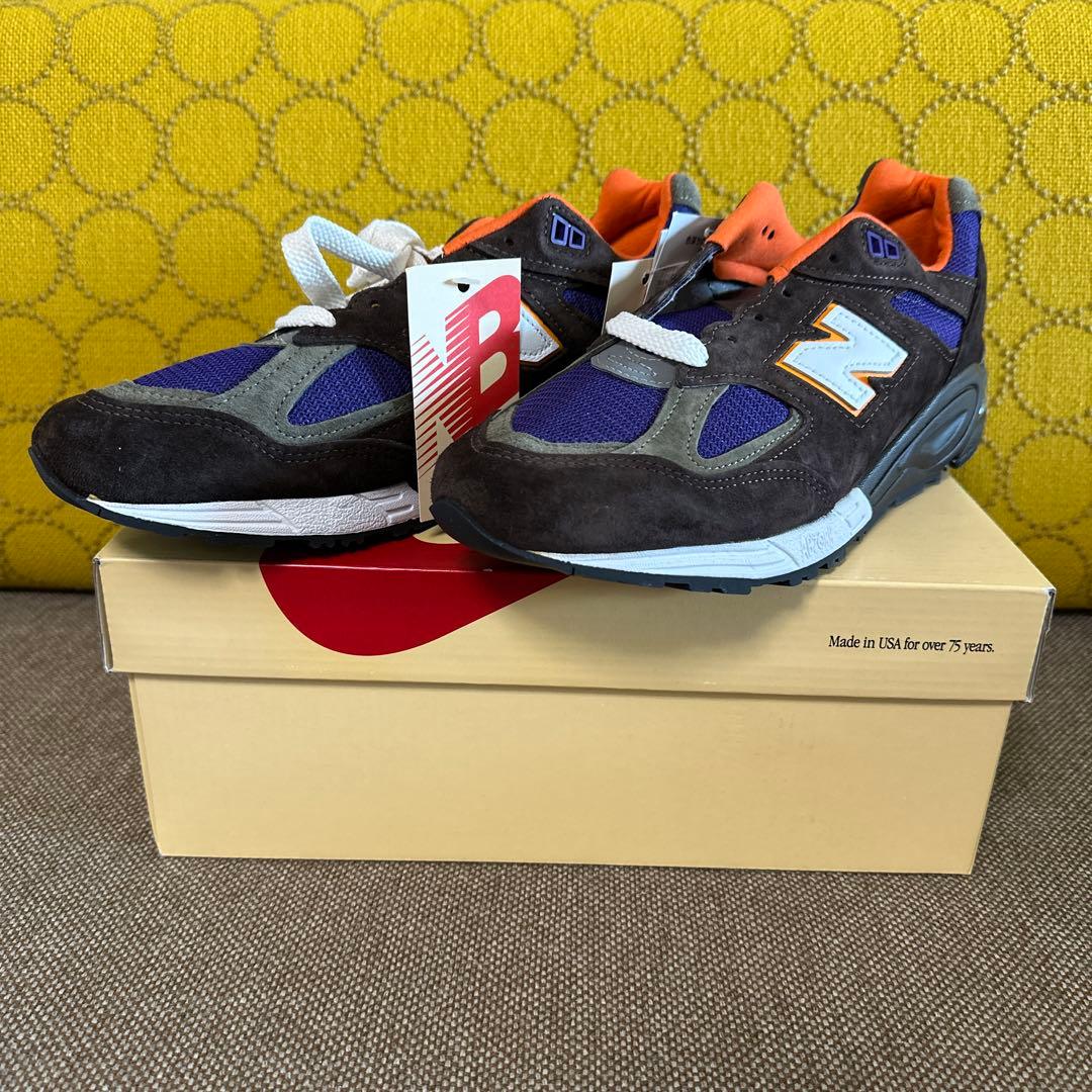 ⭐︎新品未使用⭐︎New Balance M990BR2US9 27cm New Balance（ニューバランス） スニーカー M990 BROWN M990BR2 made