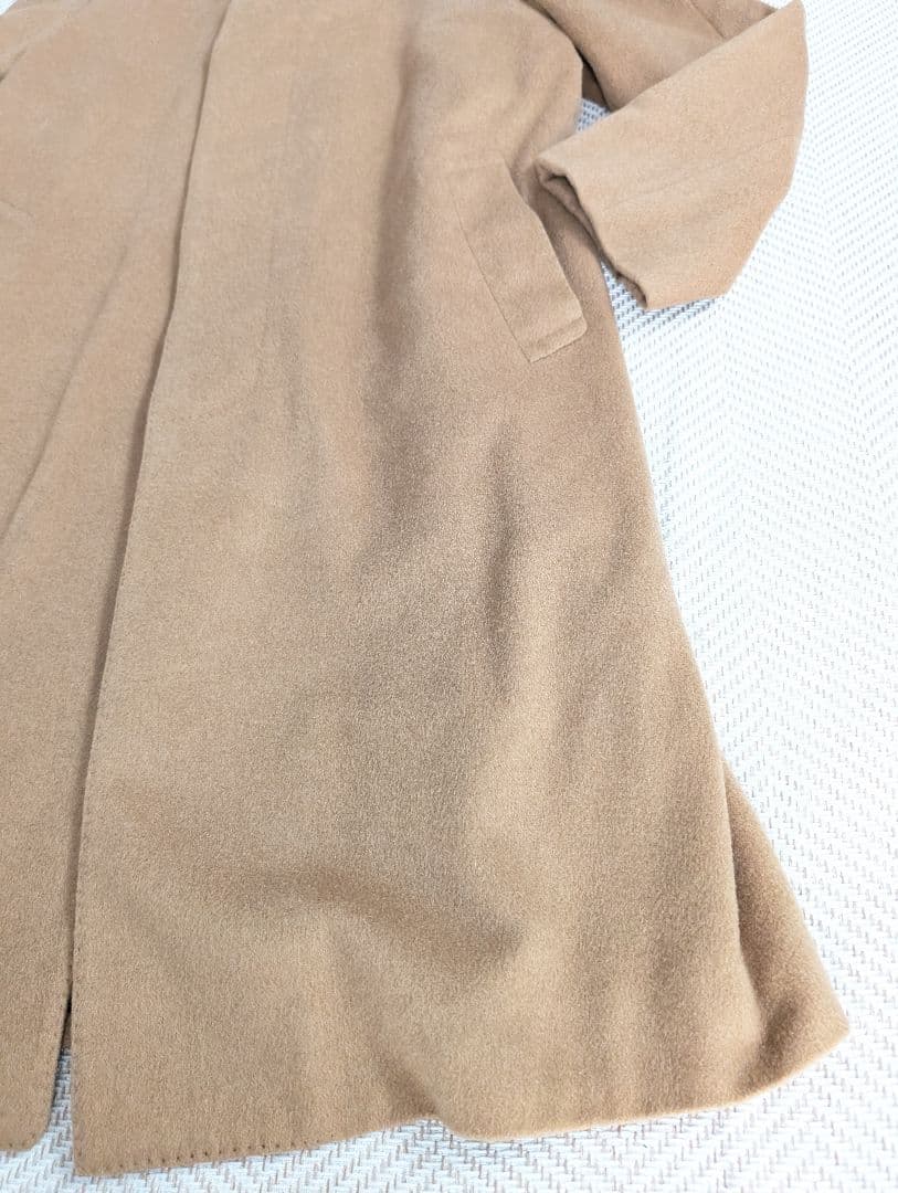 LANVIN PARIS ランバンウール カシミア100% ロングコート 茶 - メルカリ
