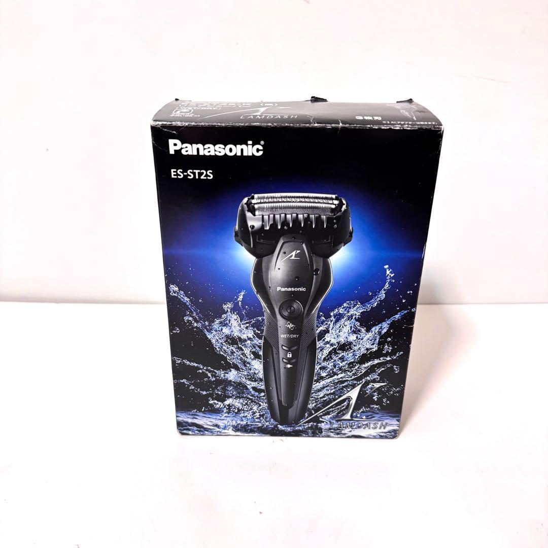 Panasonicラムダッシュ リニアシェーバー 3枚刃ES-ST2S黒 未使用