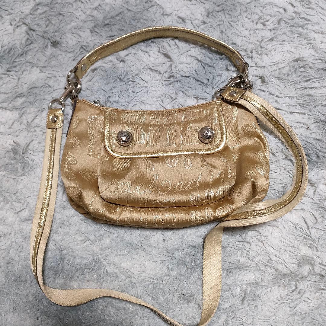 Archive Y2K Coach Poppy GOLD 2way bag - メルカリ