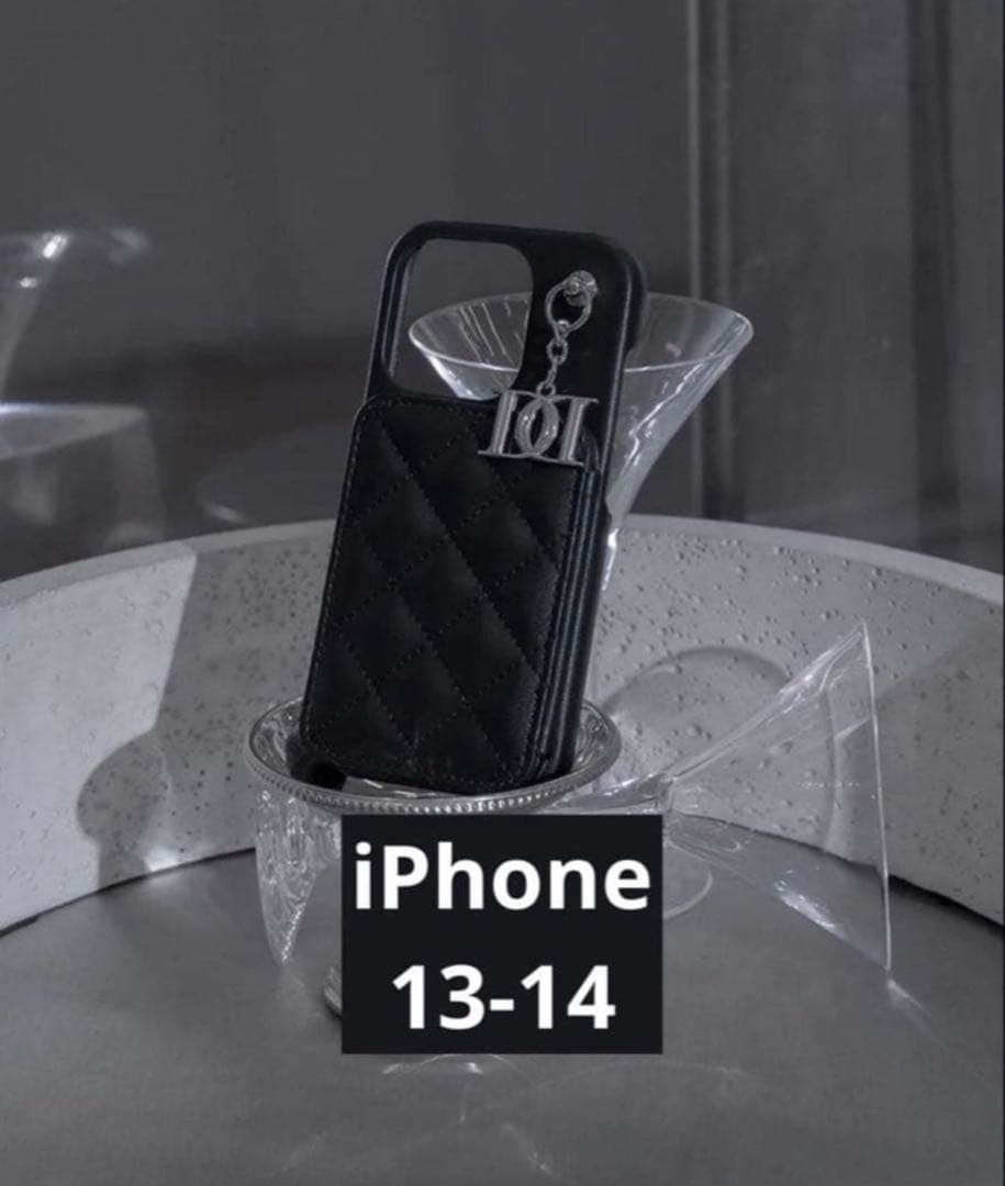 値下げ❌darichキルティングミラーDDチャームiPhone14ケース キルティングミラーDDチャームiPhoneケース（スマホケース/カバー