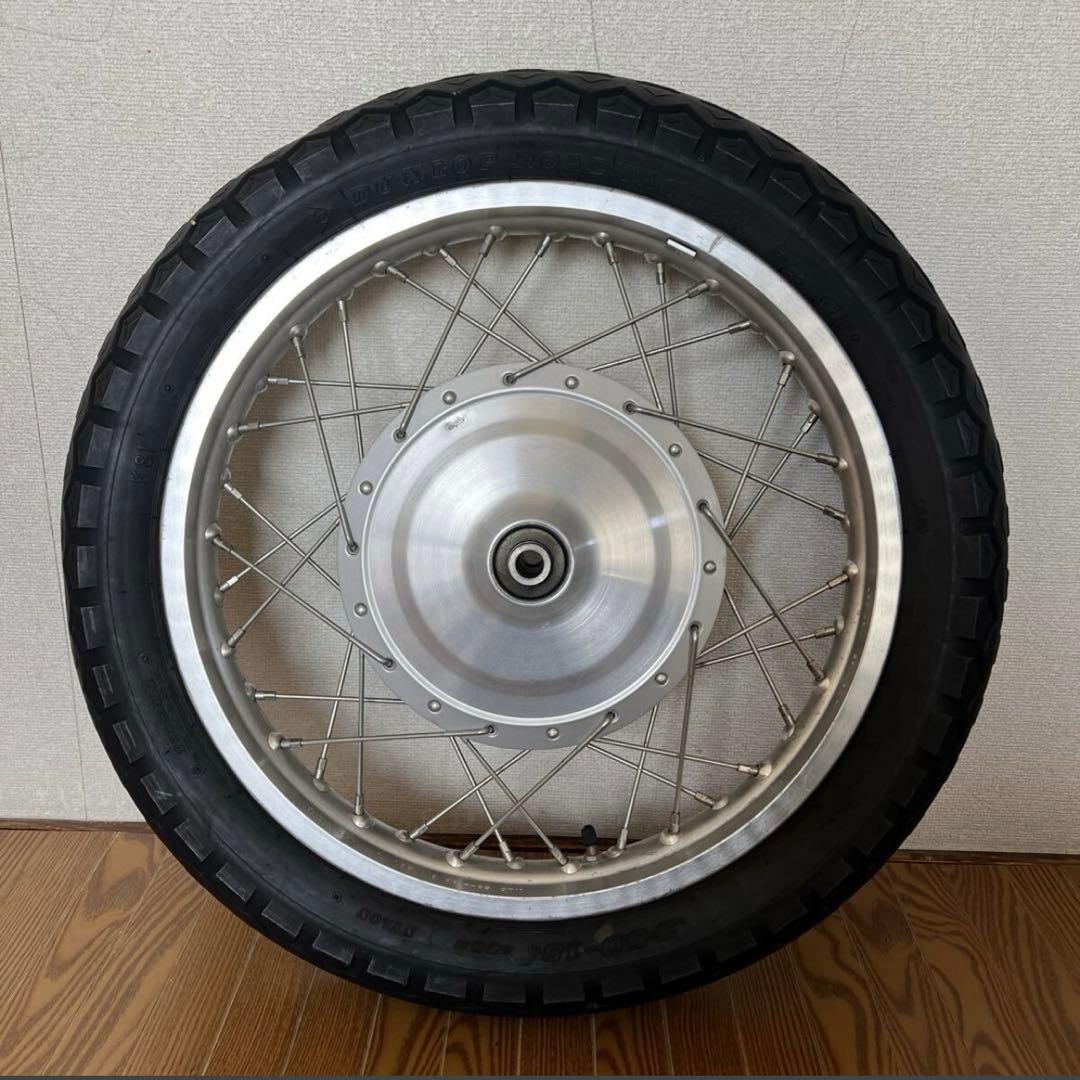 SR400 純正フロントホイール、タイヤセット ドラムブレーキ用 18インチ