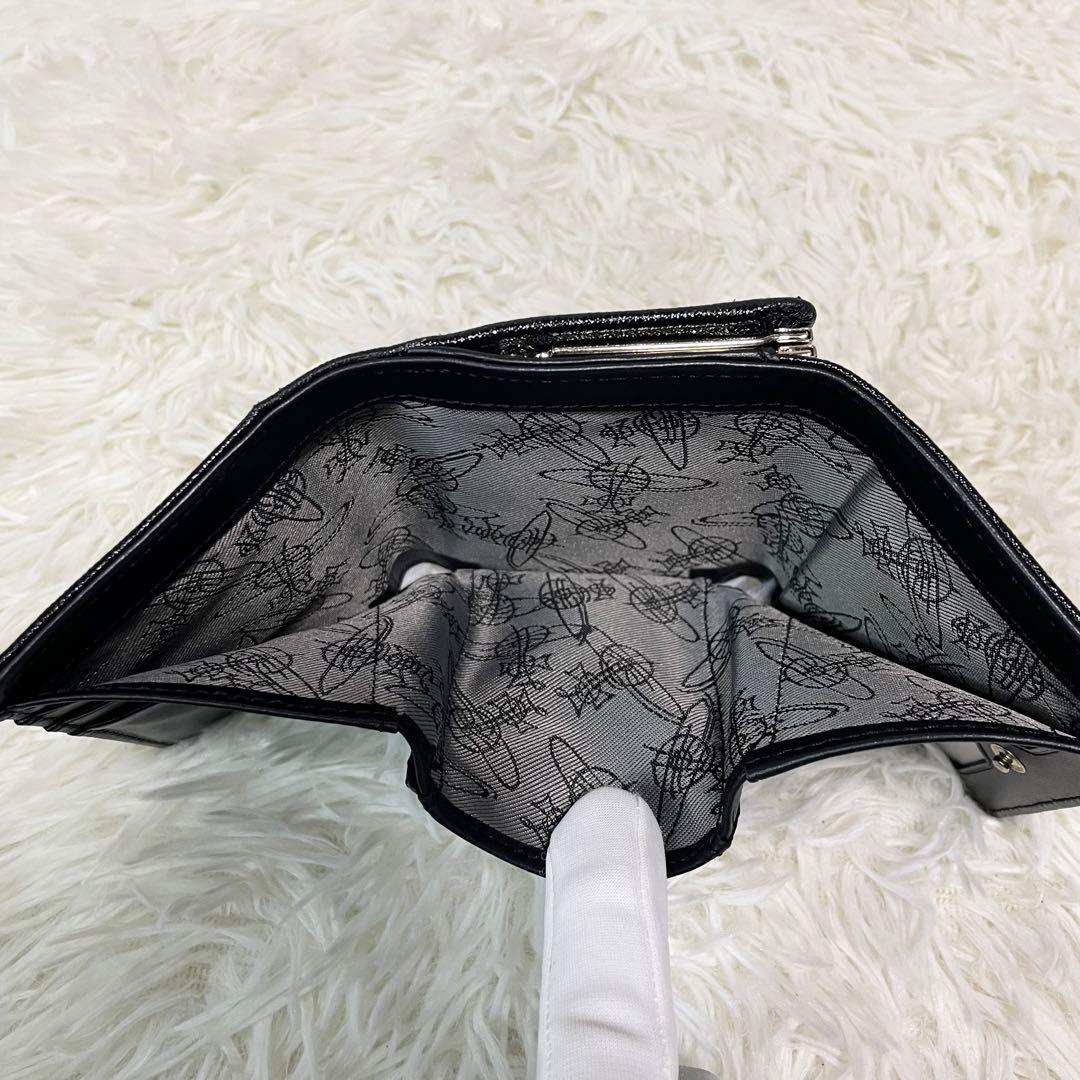 希少 ヴィヴィアンウエストウッド がま口 三つ折り財布 ディアマンテ
