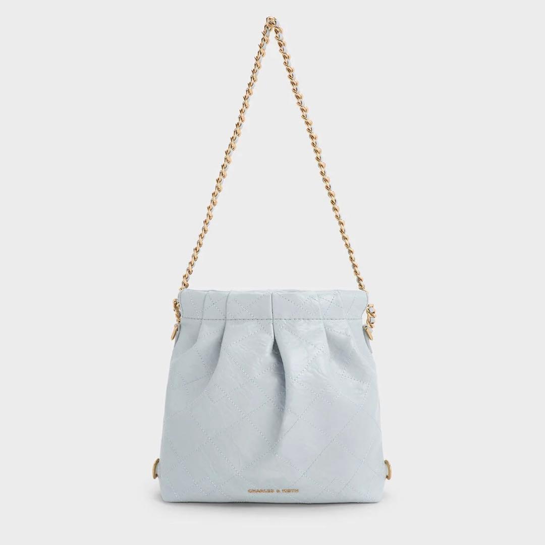 【新品未使用】 ドゥオ チェーンハンドルツーウェイバックパック シーソルトブルー CHARLES & KEITH Duo ドゥオ チェーンハンドルツーウェイバックパック