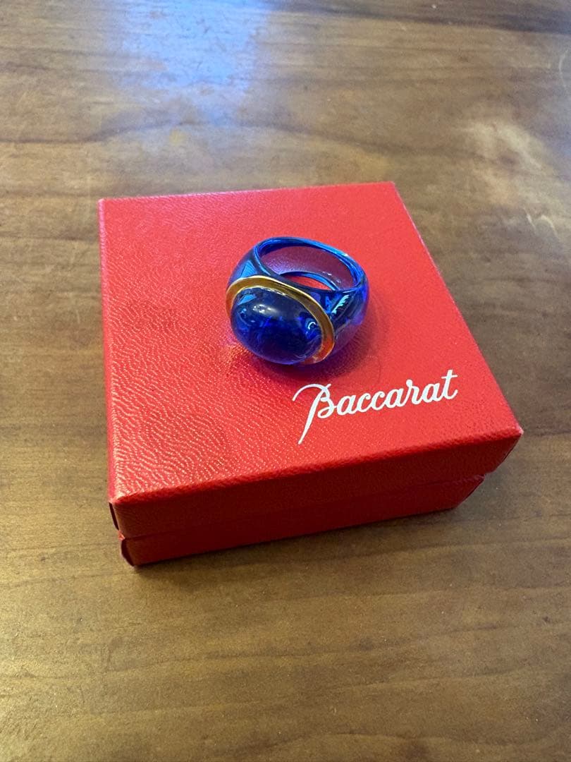 Baccarat クリスタルリング 約13号 バカラ クリスタルリング 13号 レッド - メルカリ