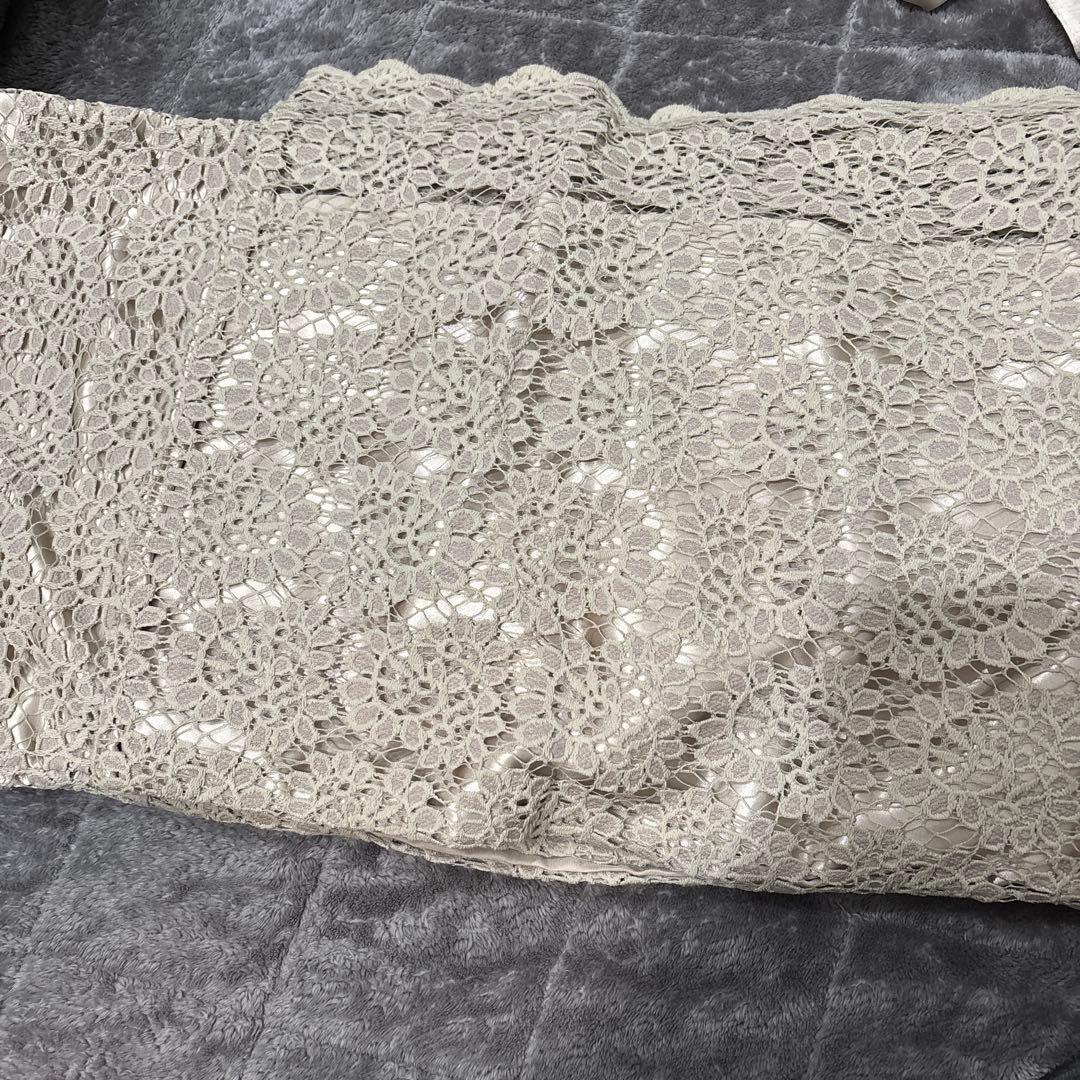 【大幅お値下げ】ドゥーブルメゾン　着物、二部式襦袢、リボン、レース作り帯(紺色) DOUBLE MAISON