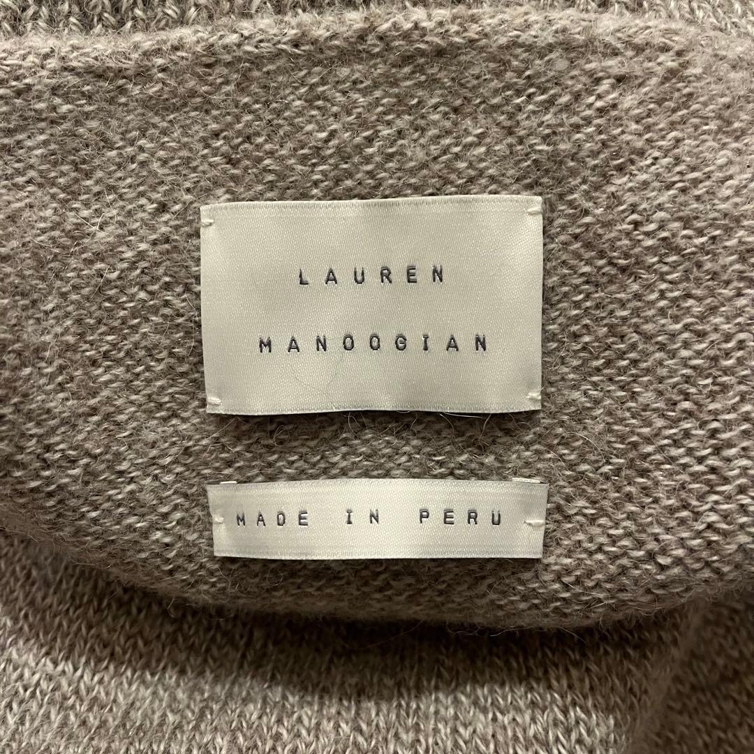 LAUREN MANOOGIAN ベージュ タートルネックニット - メルカリ