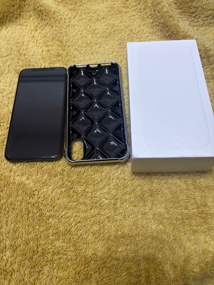【完動品】iPhone X　256GB　ブラック ムスビー｜【未開封品・SIMフリー】iPhoneX 256GB スペースグレイ 黒
