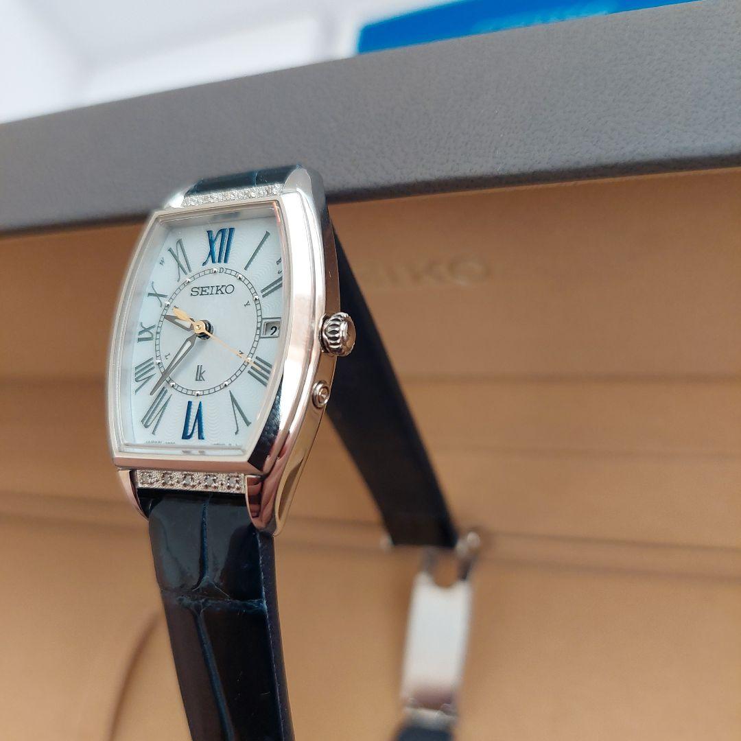 SEIKO ルキア lk ダイヤベゼル クロコダイル 定価11万 SEIKO ルキア lk