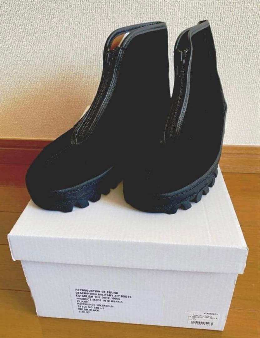 クラネ　ブーツ 37 ブラック REPRODUCTION OF FOUND 中古・古着通販】CLANE (クラネ) reproduction of found (リ