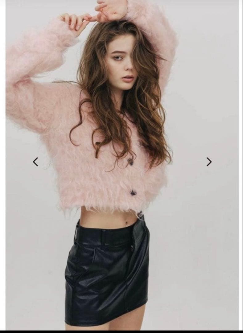 トップス the toe WESTMINSTER SHAGGY CARDIGAN pink 🎀🩰🎟️💞 @the_toe_official のWESTMINSTER SHAGGY CARDIGAN 色違い