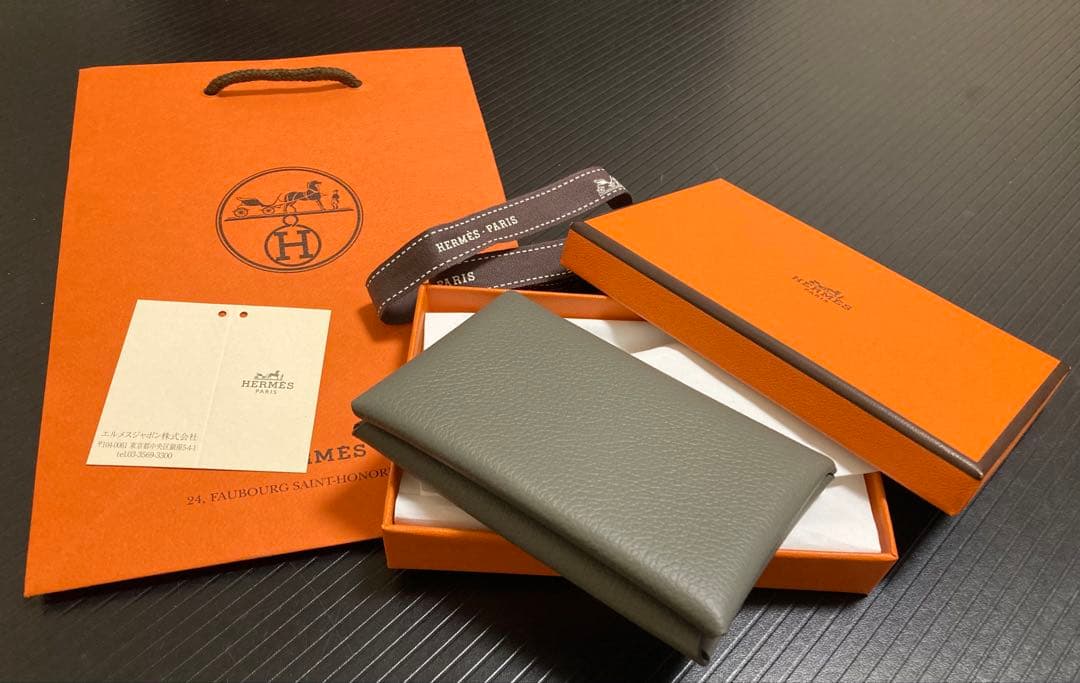 HERMES◆エルメス◆カードケース◆ガルヴィ　グリメイヤー 楽天市場】≪新品≫エルメス カードケース カルヴィ デュオ グリ