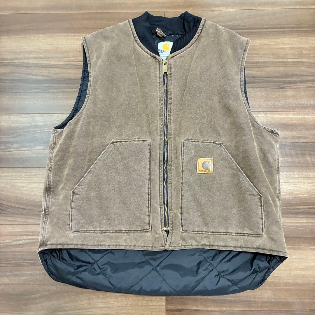 00s Carhartt カーハート ダックベスト CHT XLサイズ USA製 楽天市場】00s USA製 カーハート Carhartt 裏地ボア インディアン