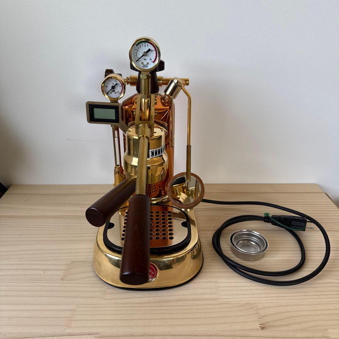 La Pavoni Rame Gold 2021 温度計と圧力計付 - メルカリ