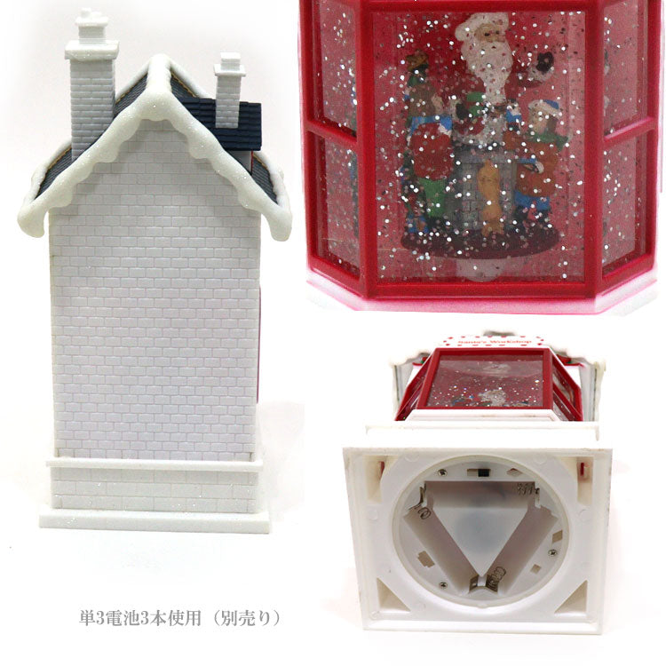 送料無料 ハルモニア リキッド LED サンタハウス ホワイト 8616 スノー