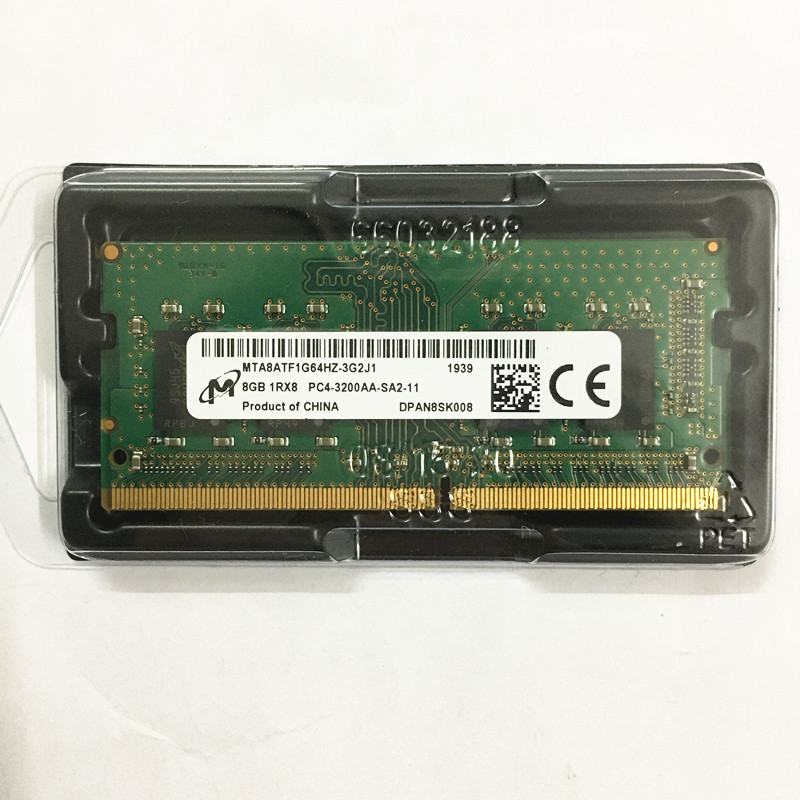 ミクロンDDR4 8ギガバイト3200mhz MTA8ATF1G64HZ-3G2R1/3G2J1ラムSO