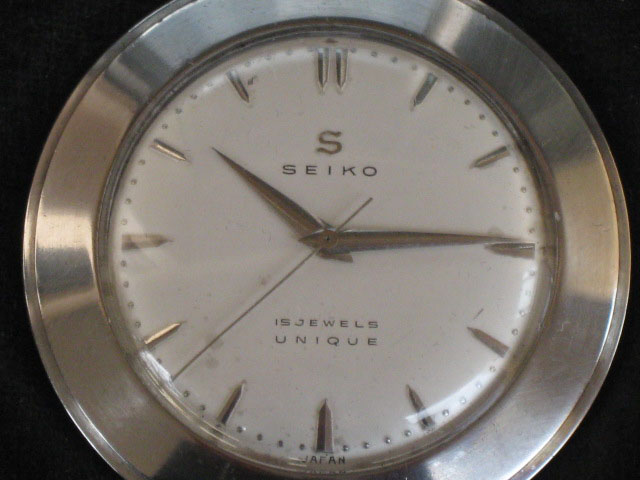 セイコー ユニーク 15石 手巻き 裏スケ 懐中時計 SEIKOSHA 精工舎