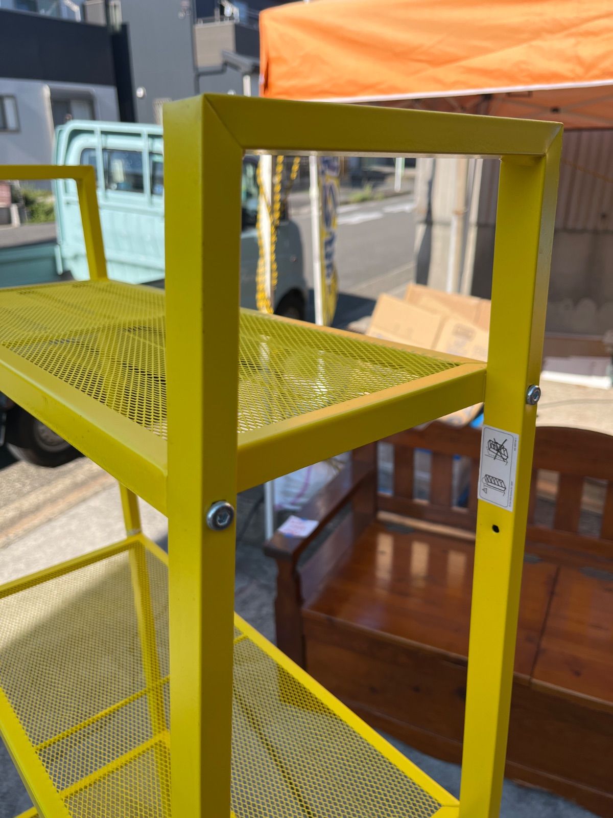 廃盤】IKEA イケア レールベリ 廃盤色 イエロー 黄色 ラック 収納棚