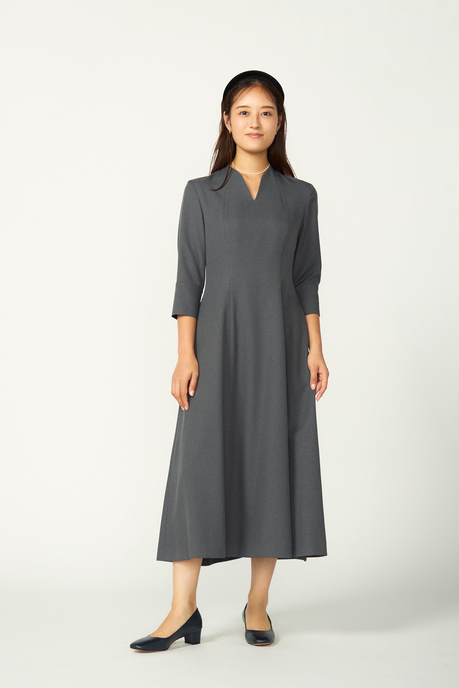 Catherine flare dress (Gray) – Audire