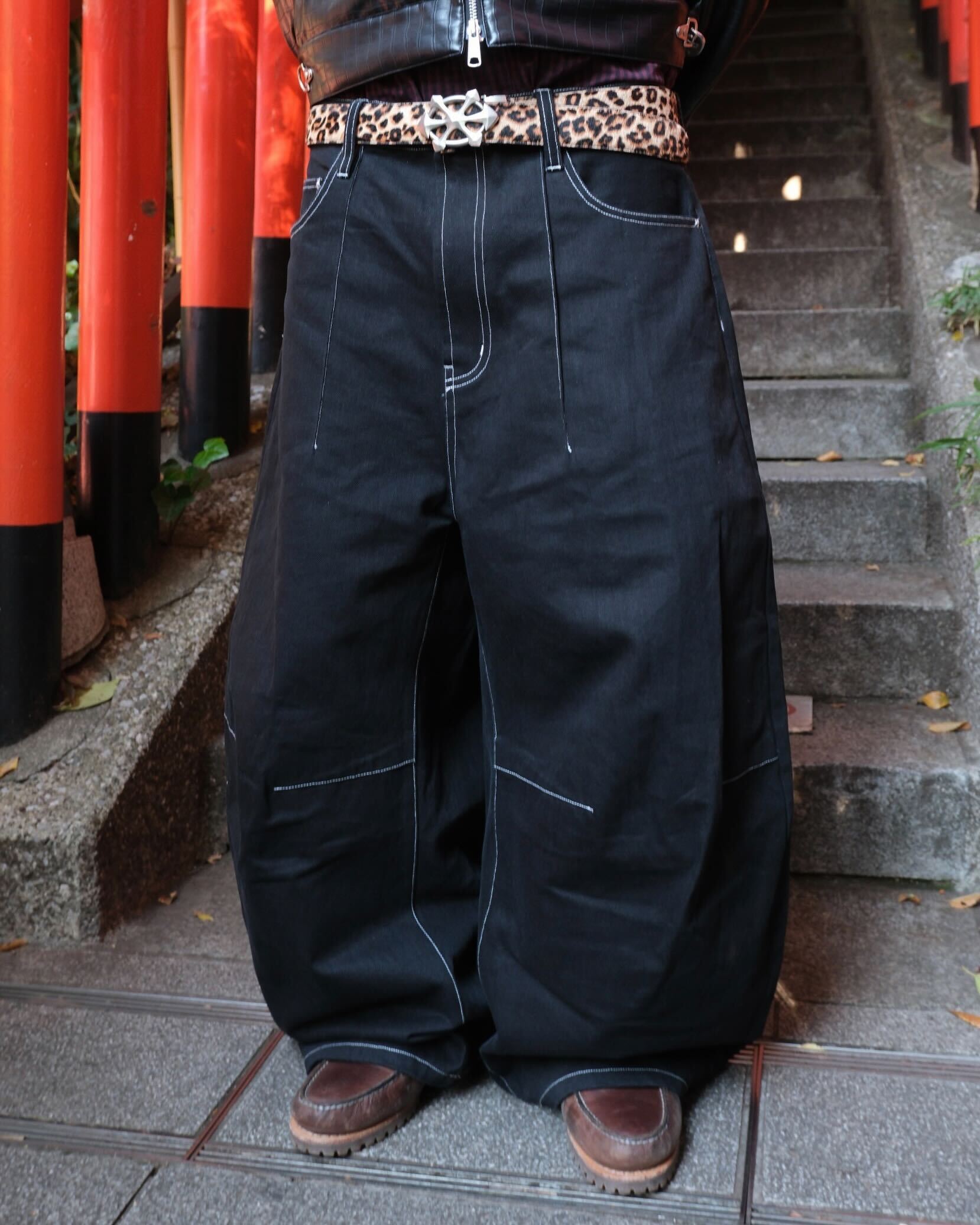 Pleated Wide-Leg Baggy Pants – BELVET