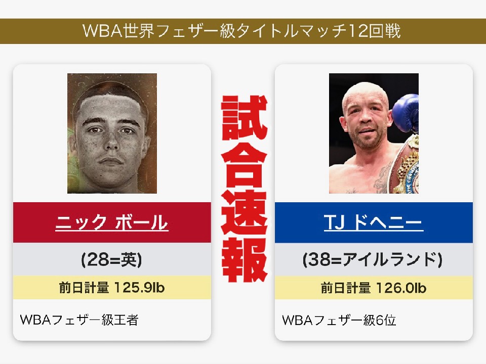 ニックボールとドヘニー、どっちが勝った? | ボクモバニュース