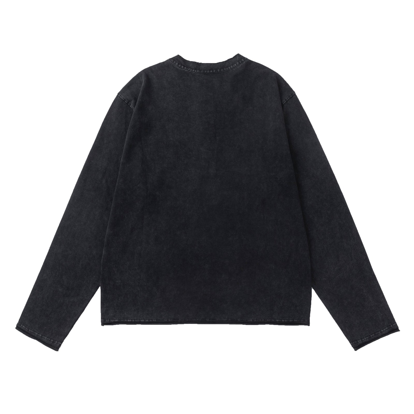 BTMK HENLEY NECK L/S TEE washed HR51