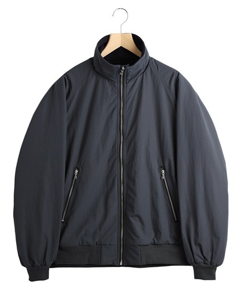 URU（ウル）の「URU / ウル : NYLON FLEECE - ZIP UP BLOUSON