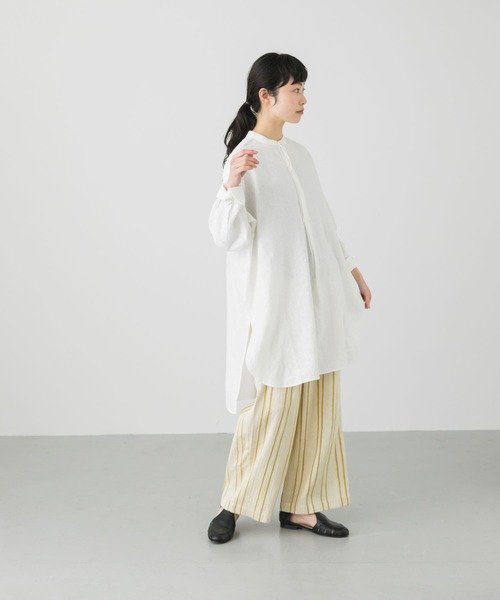 かぐれ（カグレ）の「リネンチュニックシャツ（シャツ/ブラウス）」 - WEAR