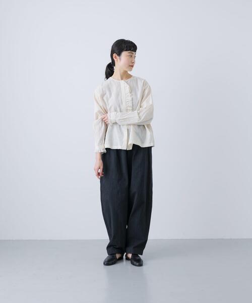 かぐれ（カグレ）の「ワッシャーフリルブラウス（シャツ/ブラウス