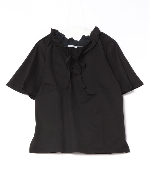 セール】Drawstring ribbon tops ドロストリボントップス（Tシャツ