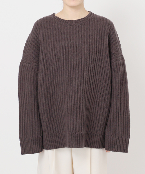 Noble（ノーブル）の「片畦ビッグニット（ニット/セーター）」 - WEAR