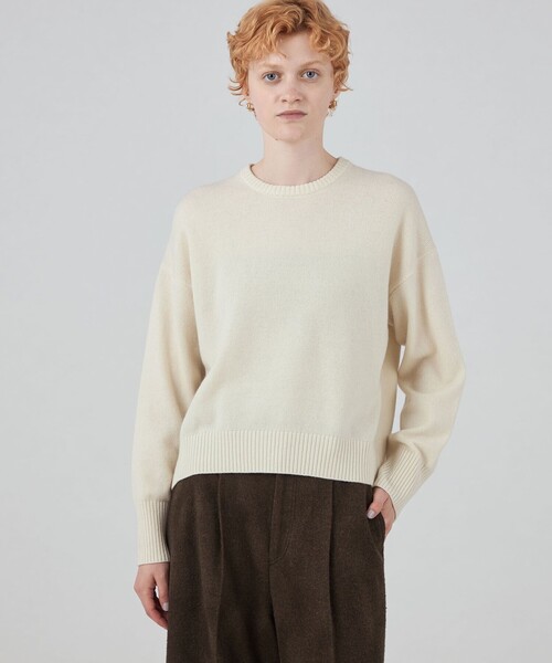 MACPHEE（マカフィー）の「□NZ LAMBS 9G クルーネックプルオーバー