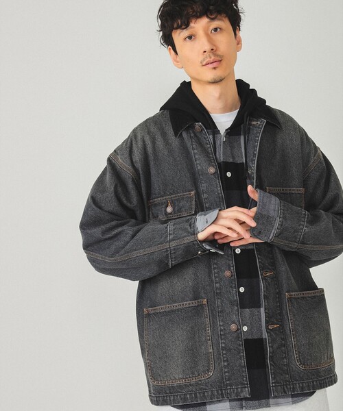 BEAMS（ビームス）の「ルーズ デニム カバーオール ジャケット（デニム