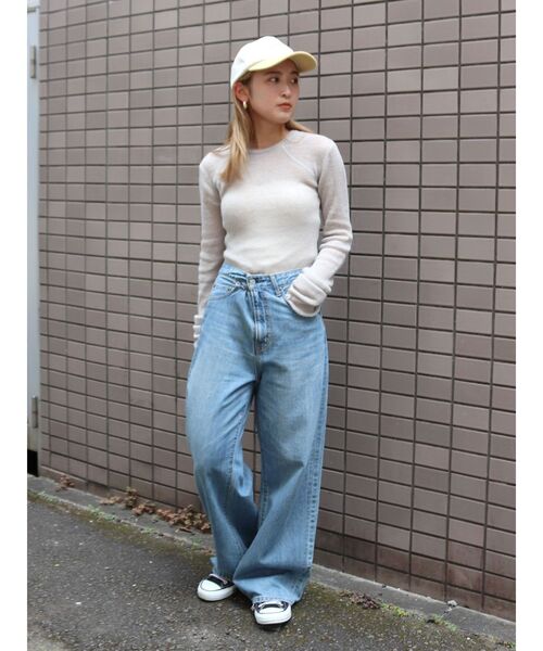 Ungrid（アングリッド）の「ハイウエストオーガニックコットンルーズ