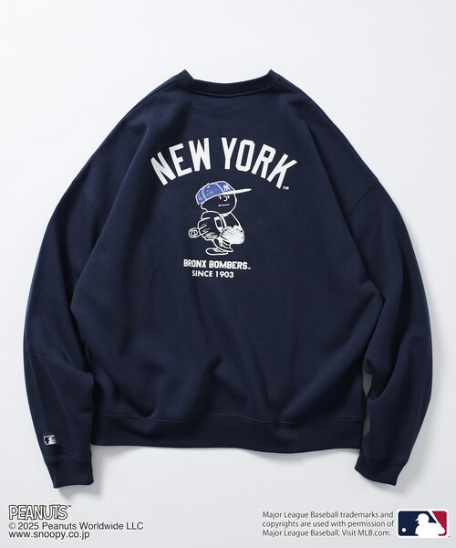 セール】限定展開 MLB×PEANUTS 別注 ビッグシルエット バックプリント