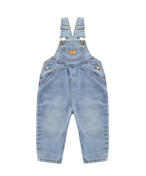 セール】デニムオーバーオールAntique Blue（サロペット