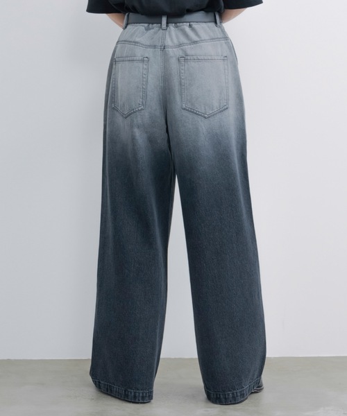 SINSS（シンス）の「Wide straight gradation denim / ワイド