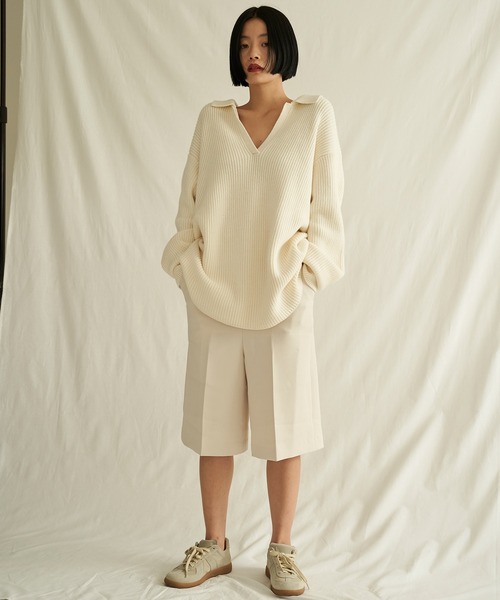 ENOF（イナフ）の「cropped knit（ニット/セーター）」 - WEAR