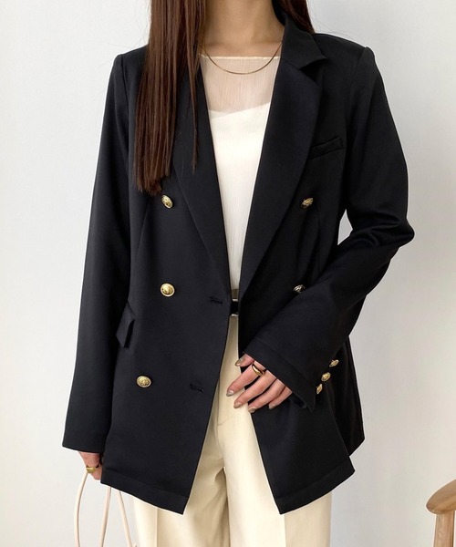 callautia（カラウティア）の「金ボタンダブルブレストテーラード