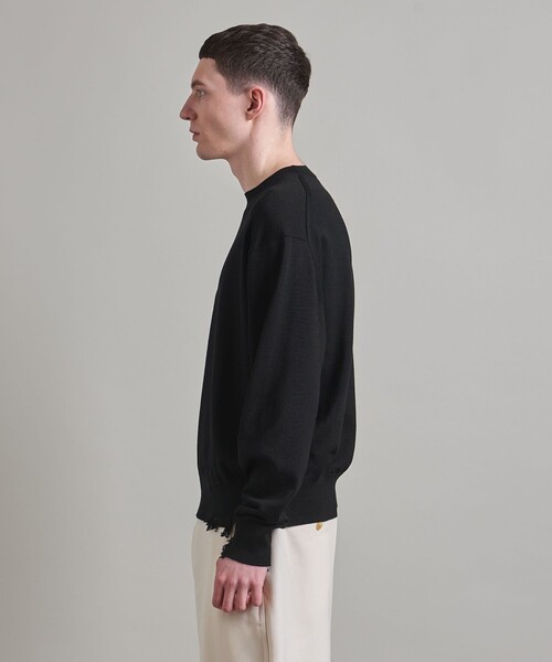 LOEFF（ロエフ）の「＜LOEFF＞ダメージ クルーネック ニットプル