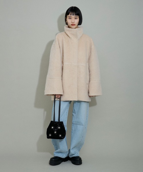 ADAM ET ROPE'（アダムエロペ）の「【WEB限定】スタンドカラーコクーン