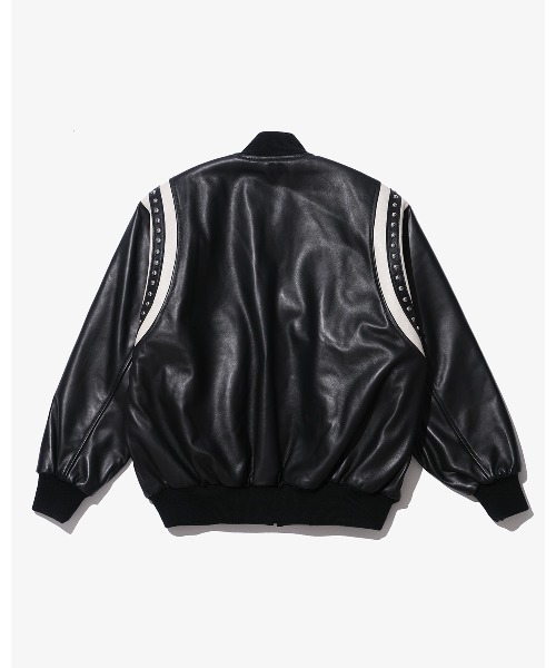 KEBOZ（ケボズ）の「DAC STUDS LEATHER VARSITY JACKET（スタジャン