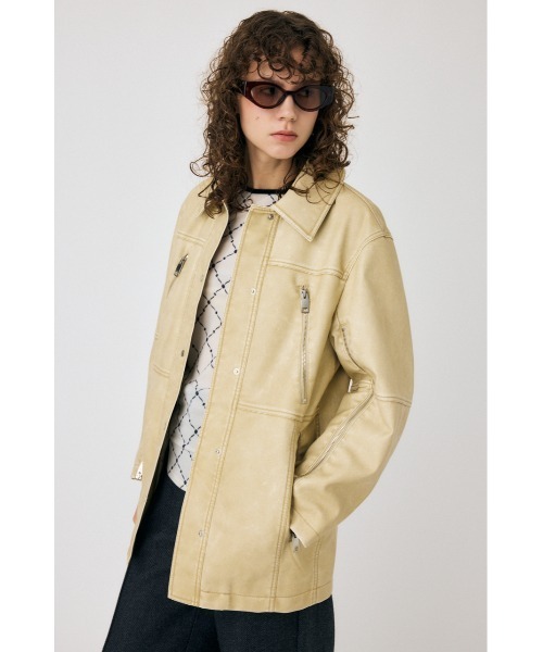 セール】AGED F/LEATHER MIDDLE ジャケット（その他アウター）｜MOUSSY