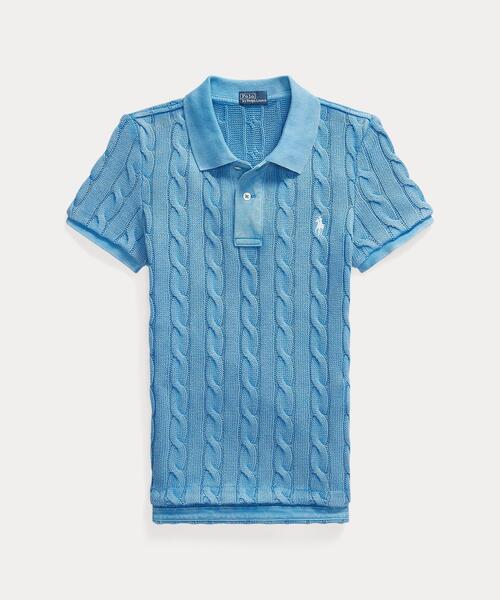 ケーブルニット ポロシャツ（ニット/セーター）｜POLO RALPH LAUREN