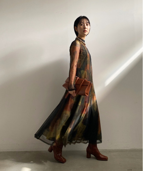 Ameri（アメリ）の「UND GYPSUM ART DRESS（ワンピース）」 - WEAR
