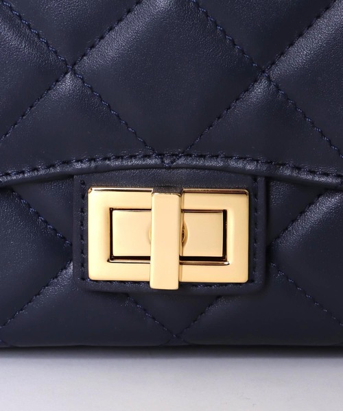 イタリアンキルティングレザー・チェーンBAG【Mサイズ】（ショルダー