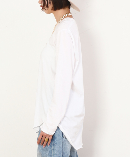 追加2New round tail T-sh（Tシャツ/カットソー）｜AP STUDIO