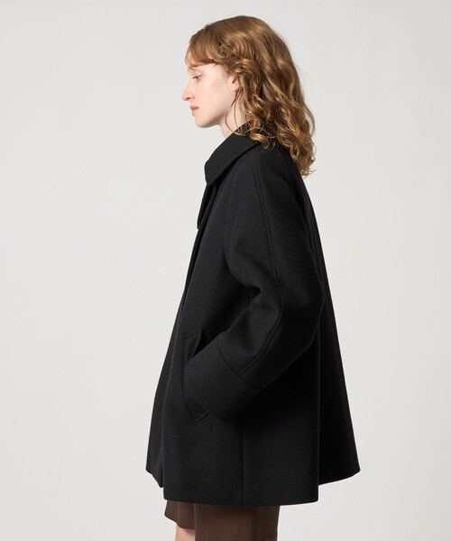 Steven Alan＞ウール カシミヤ テント ショートコート（ステンカラー