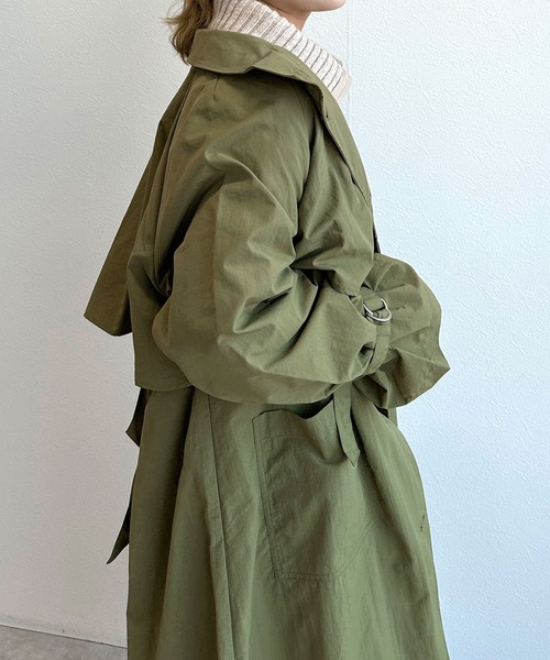w closet（ダブルクローゼット）の「ハイネックナイロンロングコート