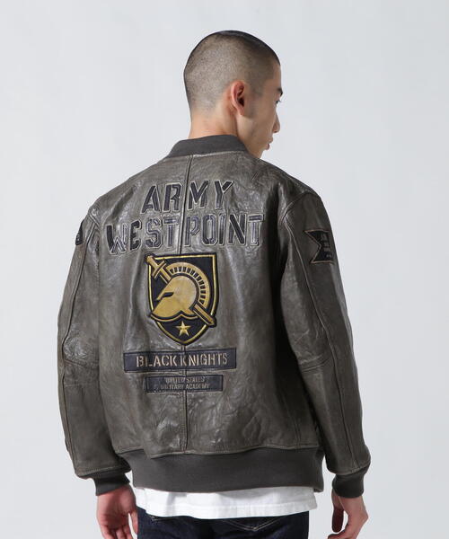 AVIREX（アヴィレックス）の「AGED LEATHER TYPE MA-1 JACKET WEST